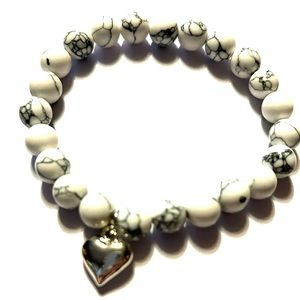 SALE 4 For $20.00 Heart Beaded Stretch Bracelet NEW 
L